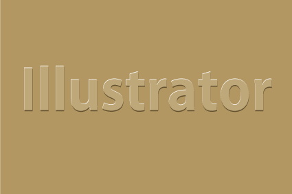 Illustrator_エンボス加工風の画像